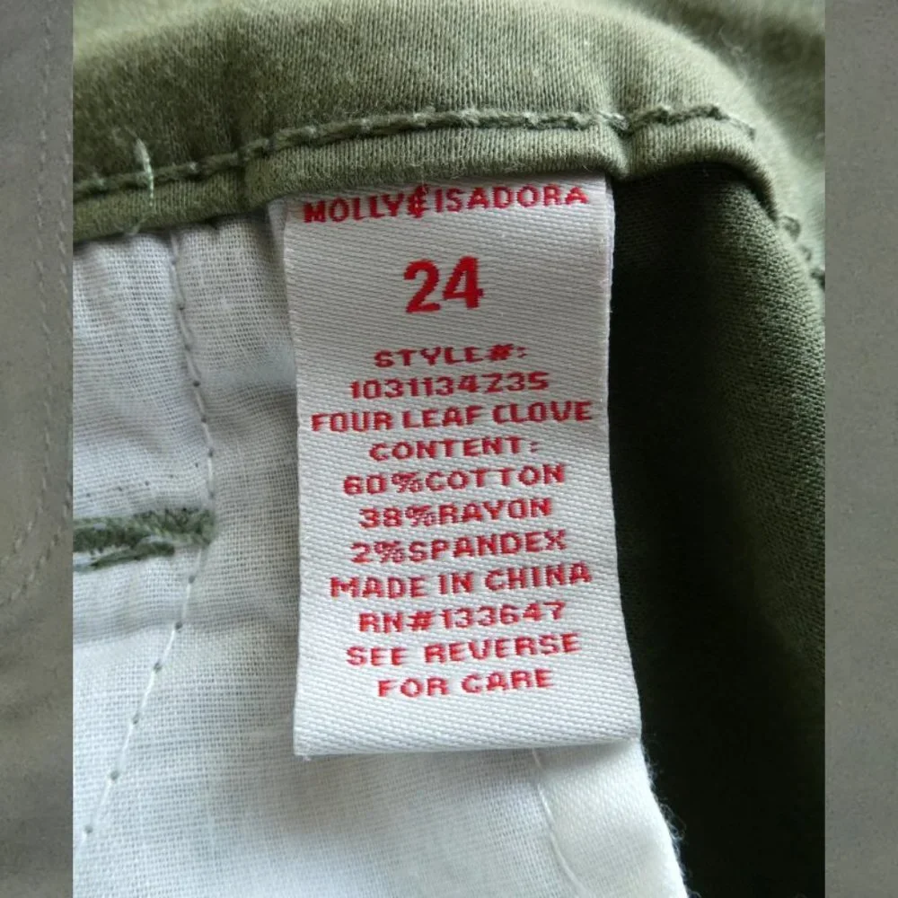 Molly & Isadora Green Shorts 24